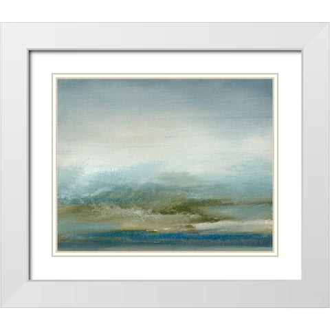 Sea II White Modern Wood Framed Art Print with Double Matting by Gordon, Sharon