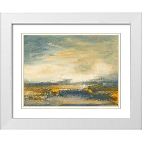Lovely Day II White Modern Wood Framed Art Print with Double Matting by Gordon, Sharon