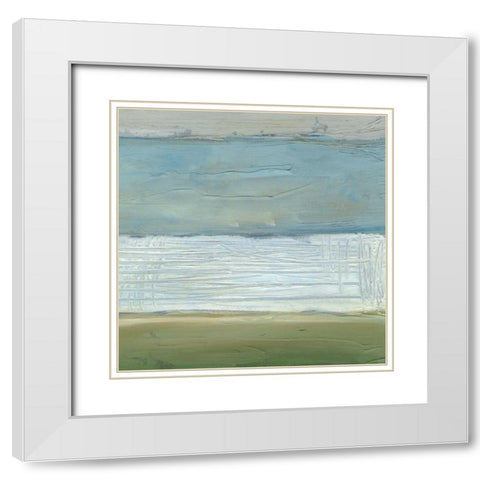 Spring Vista II White Modern Wood Framed Art Print with Double Matting by Harper, Ethan