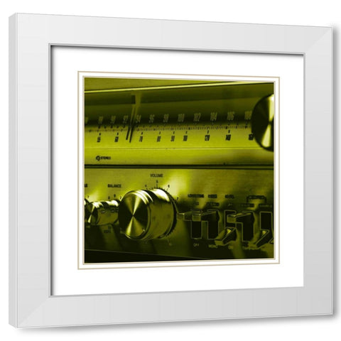 Chroma Stereo VI White Modern Wood Framed Art Print with Double Matting by Stramel, Renee W.