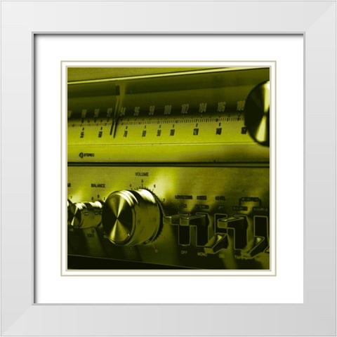 Chroma Stereo VI White Modern Wood Framed Art Print with Double Matting by Stramel, Renee W.
