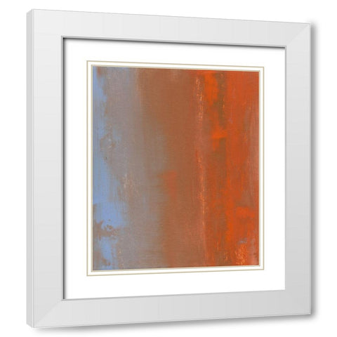 Tango I White Modern Wood Framed Art Print with Double Matting by Gordon, Sharon