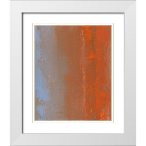 Tango I White Modern Wood Framed Art Print with Double Matting by Gordon, Sharon