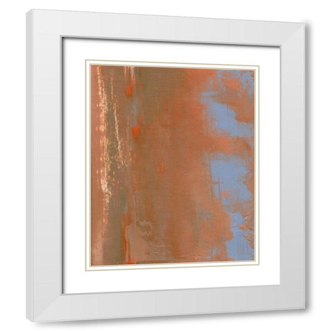 Tango II White Modern Wood Framed Art Print with Double Matting by Gordon, Sharon