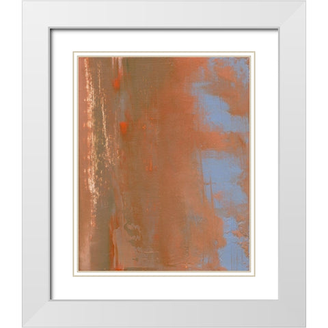 Tango II White Modern Wood Framed Art Print with Double Matting by Gordon, Sharon