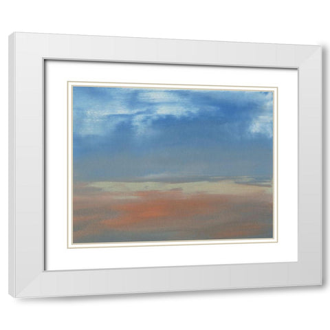 CaribeII White Modern Wood Framed Art Print with Double Matting by Gordon, Sharon