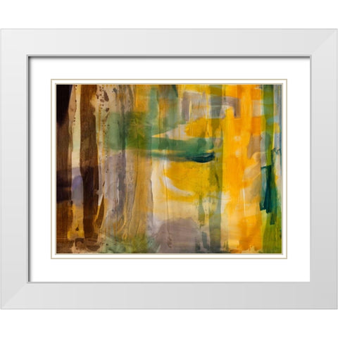 Intuition VII White Modern Wood Framed Art Print with Double Matting by Jasper, Sisa