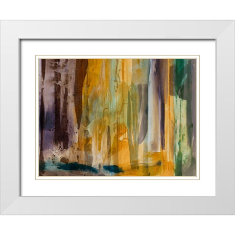 Intuition VIII White Modern Wood Framed Art Print with Double Matting by Jasper, Sisa