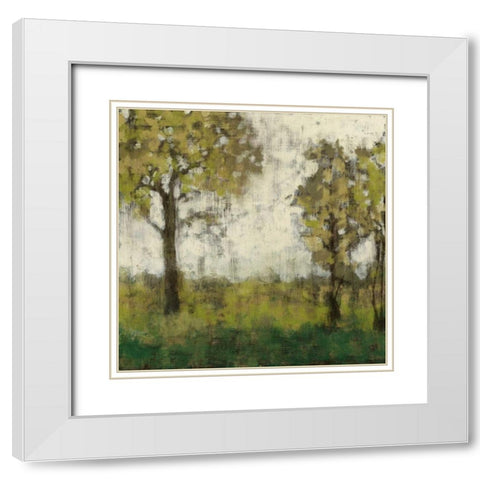 Meadow Lands II White Modern Wood Framed Art Print with Double Matting by Goldberger, Jennifer