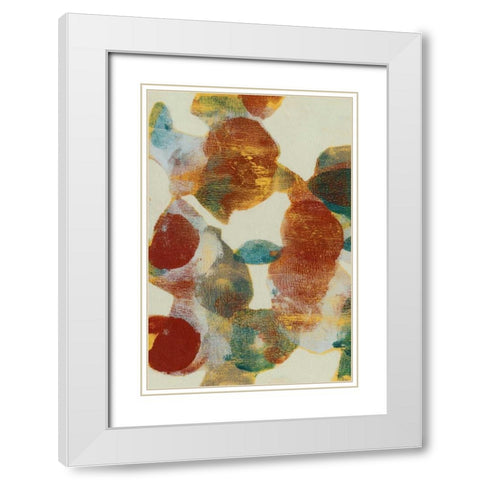 Shape Shift I White Modern Wood Framed Art Print with Double Matting by Goldberger, Jennifer