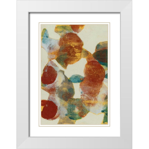 Shape Shift I White Modern Wood Framed Art Print with Double Matting by Goldberger, Jennifer