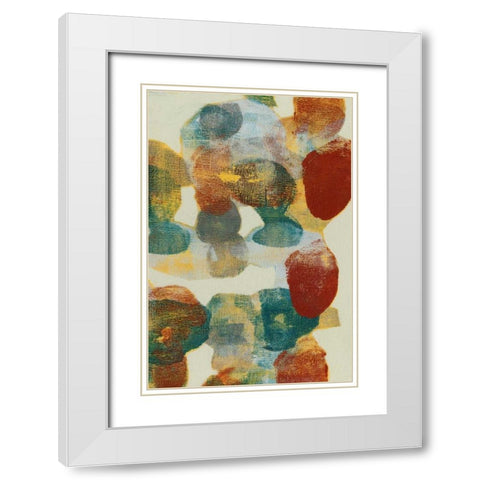 Shape Shift II White Modern Wood Framed Art Print with Double Matting by Goldberger, Jennifer