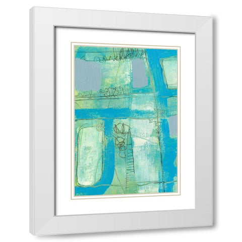 Fade In Fade Out I White Modern Wood Framed Art Print with Double Matting by Goldberger, Jennifer