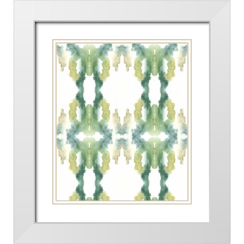 Buoyancy V White Modern Wood Framed Art Print with Double Matting by Zarris, Chariklia