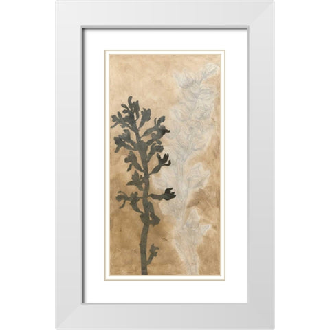 Contrary II White Modern Wood Framed Art Print with Double Matting by Meagher, Megan