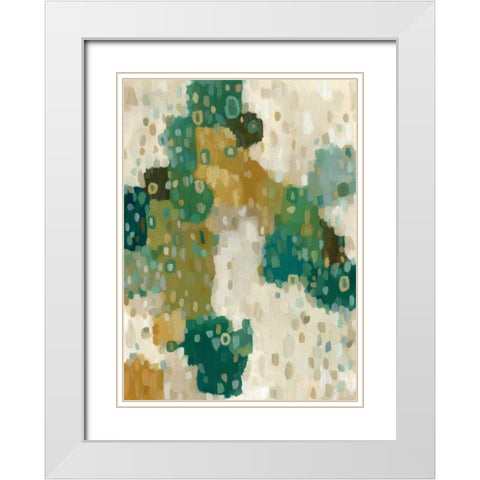 Delancey II White Modern Wood Framed Art Print with Double Matting by Zarris, Chariklia