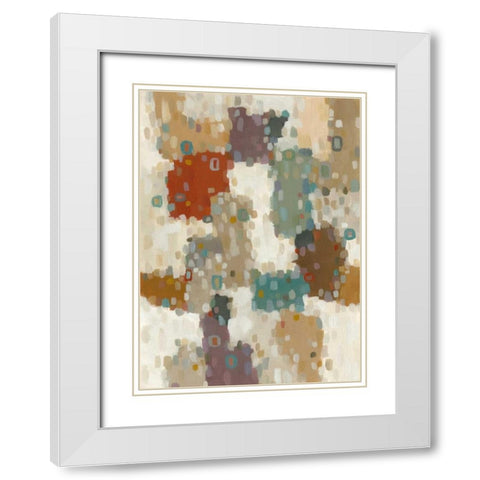 Boerum II White Modern Wood Framed Art Print with Double Matting by Zarris, Chariklia