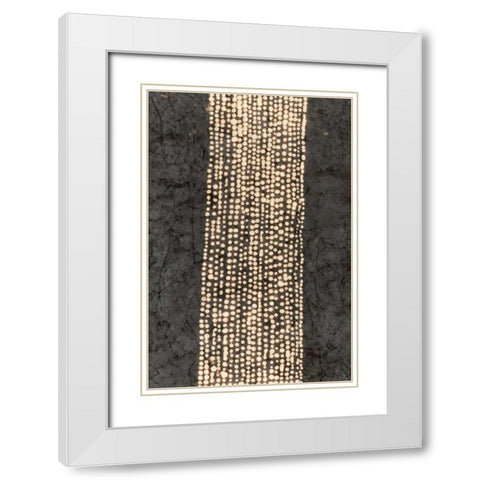 Primitive Patterns VI White Modern Wood Framed Art Print with Double Matting by Stramel, Renee W.