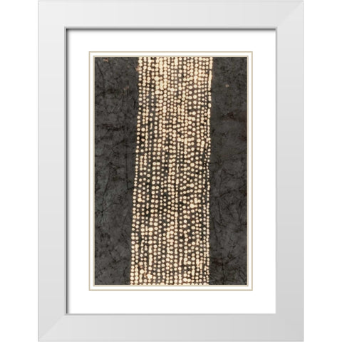 Primitive Patterns VI White Modern Wood Framed Art Print with Double Matting by Stramel, Renee W.