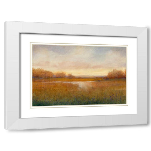 Golden Hour II White Modern Wood Framed Art Print with Double Matting by OToole, Tim