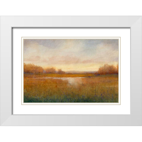 Golden Hour II White Modern Wood Framed Art Print with Double Matting by OToole, Tim