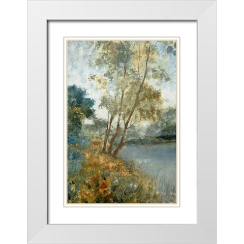 Ethereal Waters I White Modern Wood Framed Art Print with Double Matting by OToole, Tim