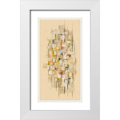 City Map I White Modern Wood Framed Art Print with Double Matting by McMullen, Charles