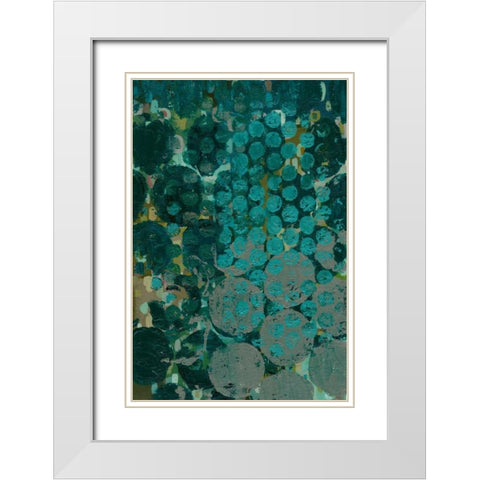 Callais II White Modern Wood Framed Art Print with Double Matting by Zarris, Chariklia