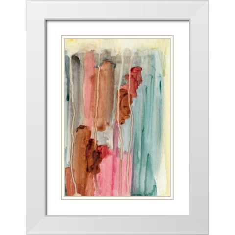 Evening Lights II White Modern Wood Framed Art Print with Double Matting by McMullen, Charles