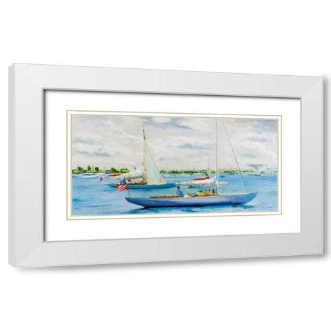 Fun and Lala White Modern Wood Framed Art Print with Double Matting by Crain, Curt
