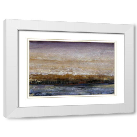Water Flow II White Modern Wood Framed Art Print with Double Matting by OToole, Tim