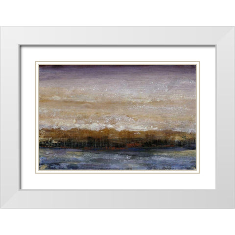 Water Flow II White Modern Wood Framed Art Print with Double Matting by OToole, Tim