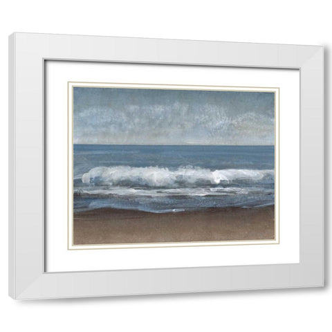 Lingering Grey I White Modern Wood Framed Art Print with Double Matting by OToole, Tim