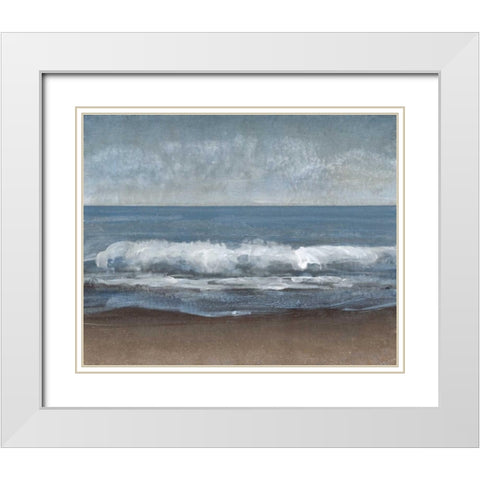 Lingering Grey I White Modern Wood Framed Art Print with Double Matting by OToole, Tim