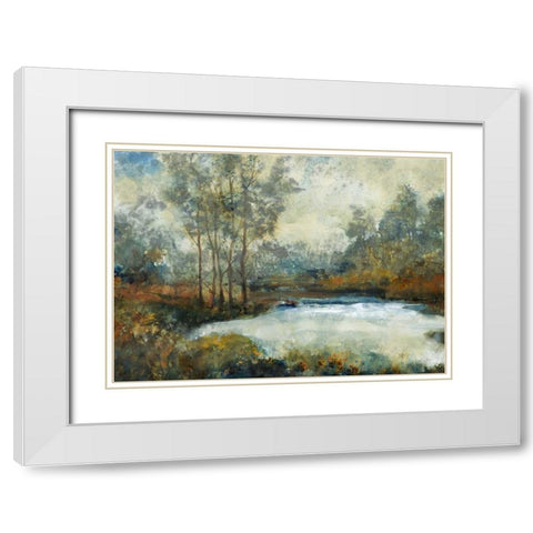 Ethereal Light I White Modern Wood Framed Art Print with Double Matting by OToole, Tim