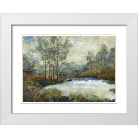 Ethereal Light I White Modern Wood Framed Art Print with Double Matting by OToole, Tim