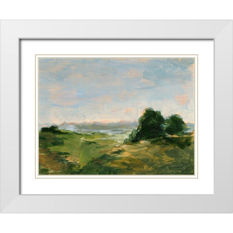 Early Autumn II White Modern Wood Framed Art Print with Double Matting by Harper, Ethan