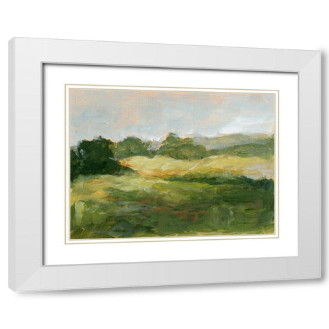 Early Autumn III White Modern Wood Framed Art Print with Double Matting by Harper, Ethan