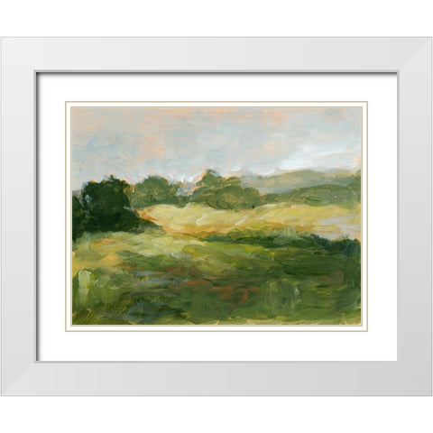 Early Autumn III White Modern Wood Framed Art Print with Double Matting by Harper, Ethan