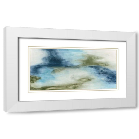 Ocean Flow I White Modern Wood Framed Art Print with Double Matting by Meagher, Megan