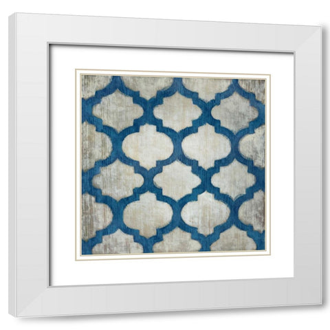 Spectrum Symmetry II White Modern Wood Framed Art Print with Double Matting by Zarris, Chariklia