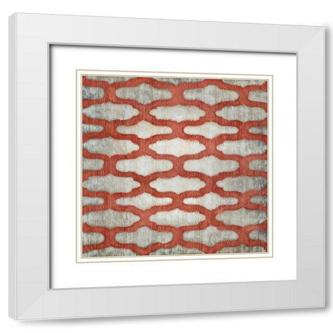 Spectrum Symmetry VI White Modern Wood Framed Art Print with Double Matting by Zarris, Chariklia