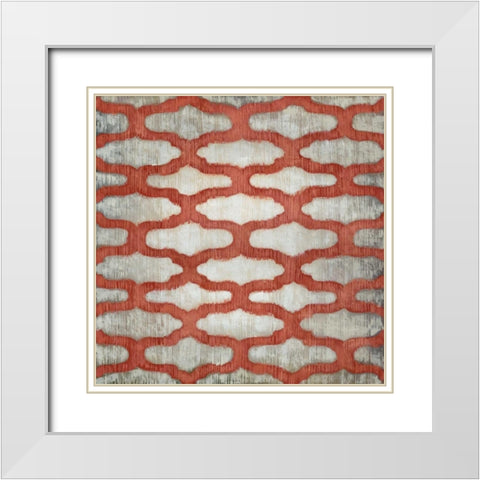 Spectrum Symmetry VI White Modern Wood Framed Art Print with Double Matting by Zarris, Chariklia