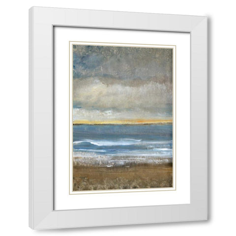 Between Land and Sea I White Modern Wood Framed Art Print with Double Matting by OToole, Tim