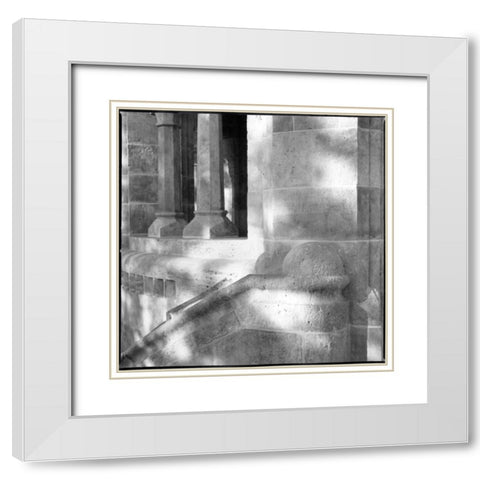 Architecture Detail V Budapest White Modern Wood Framed Art Print with Double Matting by DeNardo, Laura