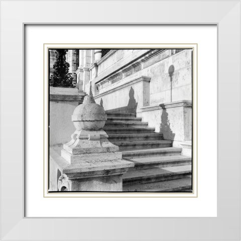 Architecture Detail VII Budapest White Modern Wood Framed Art Print with Double Matting by DeNardo, Laura