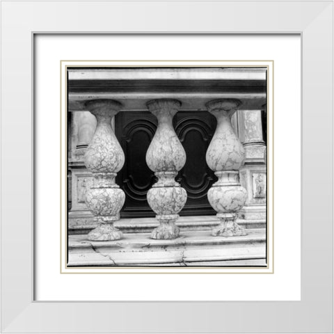 Architecture Detail VIII Budapest White Modern Wood Framed Art Print with Double Matting by DeNardo, Laura