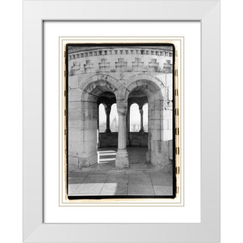 Fishermans Bastion I Budapest White Modern Wood Framed Art Print with Double Matting by DeNardo, Laura