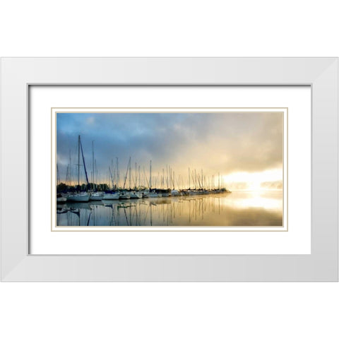 Breaking Through II White Modern Wood Framed Art Print with Double Matting by Head, Danny