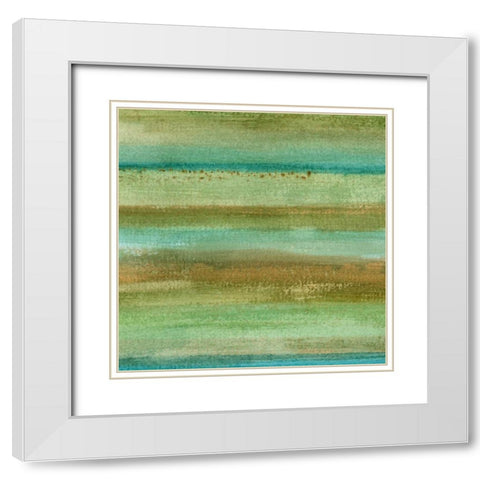 Fields in Spring I White Modern Wood Framed Art Print with Double Matting by McMullen, Charles